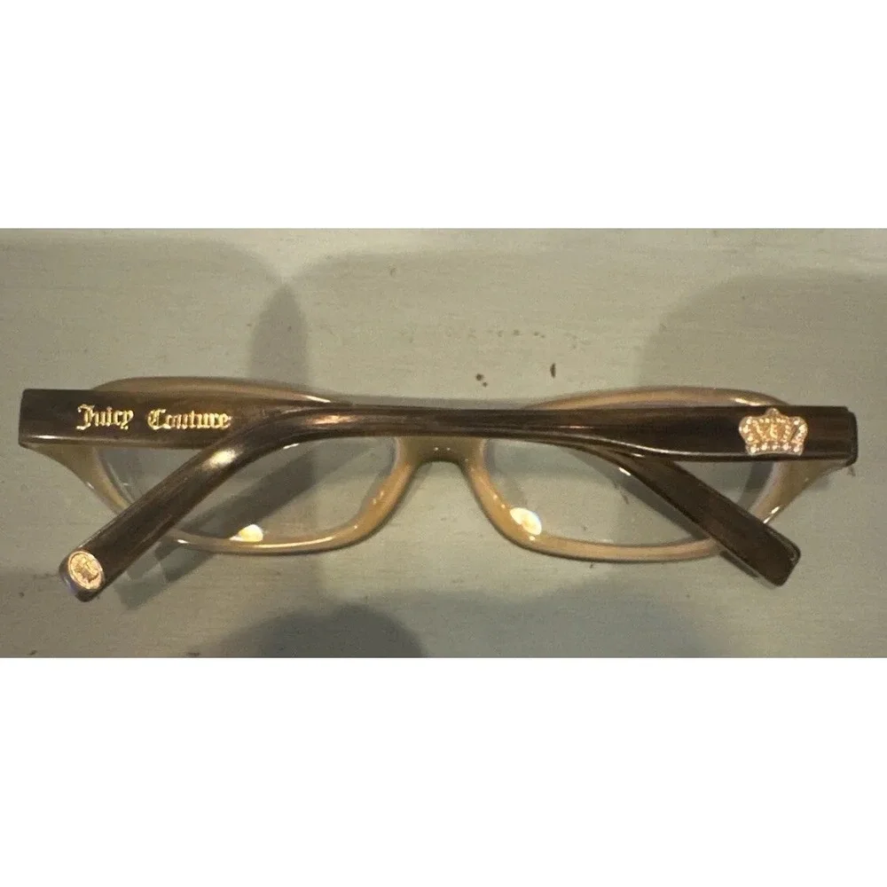Juicy‎ Couture Brown Tortoise Crown Logo Optical Glasses Frames Women